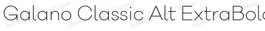 Galano Classic Alt ExtraBold字体转换